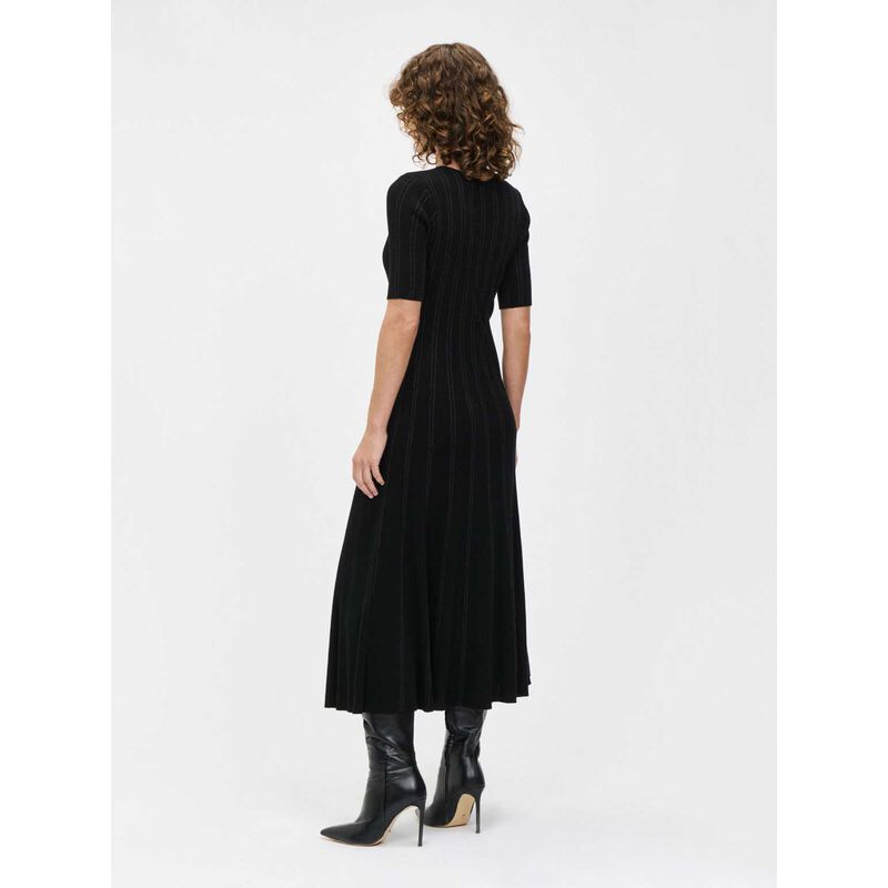 Veronika Maine Sparkling Stripe Knit Dress image number 1